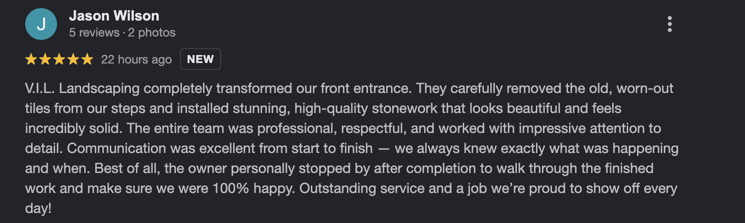 5-star Google review